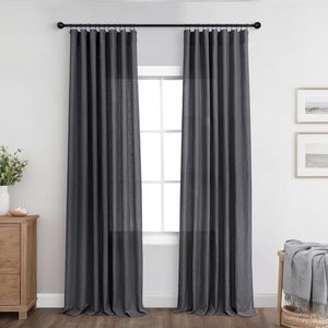 Tanglewick Dark Grey Curtains for Living Room, 12 ounces