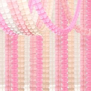 Aldernest Pink-White Peach Party-Decorations Streamers Garland - 157Ft Four-Leaf Clover Hanging Banner,Wedding Girl Birthday Baby Bridal Shower