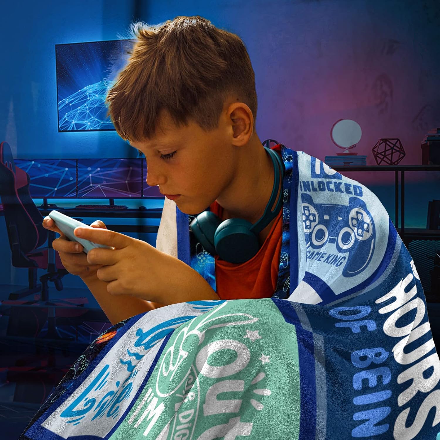 Aldernest 10 Year Old Boy Birthday Gift Soft Blanket 60" x 50"