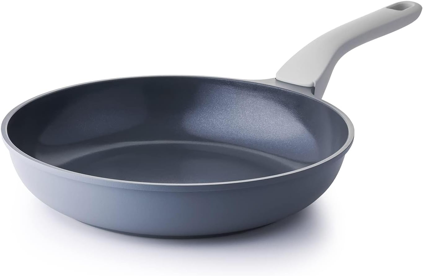Ashenby Nonstick Ceramic Frying Pan, 8/10/12 Inch Non Toxic Skillet, 16 ounces, Gray