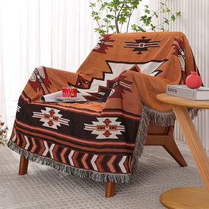 Cedarmoss Aztec Throw Blanket Navajo Indian Blankets and Throws Boho Western Decor Couch Cover Blanket for Bed Sofa Living Room Beach Travel 51"x63"