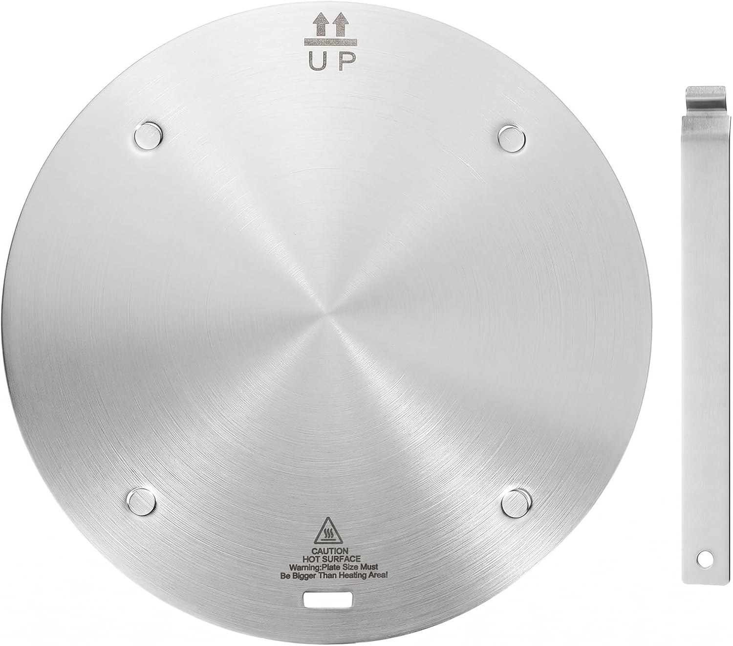 Ashenby 11inch Heat Diffuser Plate, 0.37 kg, Silver