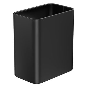 Aldernest Small Bathroom Trash Can, 2.1 Gallons, Under Sink Wastebasket, Black, 0.8 kg