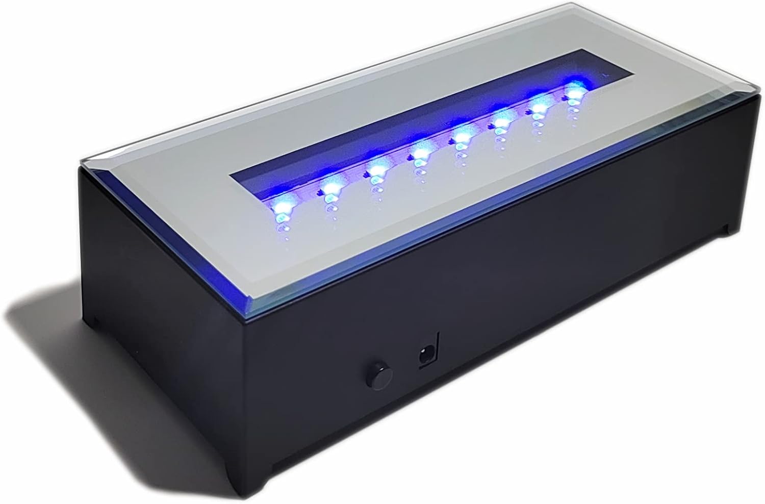 Aldernest 16 LED Light Display Stand Base for 3D Crystal Glass Art, 0.22 kg, black