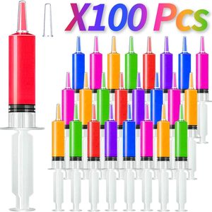 Ashenby 100 Pack Syringes with Tip Cap, 20ml Liquid Syringe BPA-Free Suringes