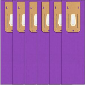 Birchmont 6 Pack Upgraded Type CC HEPA Upright Vacuum Cleaner Bags for Oreck, 1.3 pounds, Purple