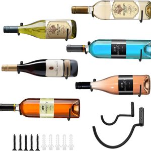 Aldernest Wine Rack Wall Mounted: 6Pcs for Wine Storage and Display, 0.26 kg, Wine Hook