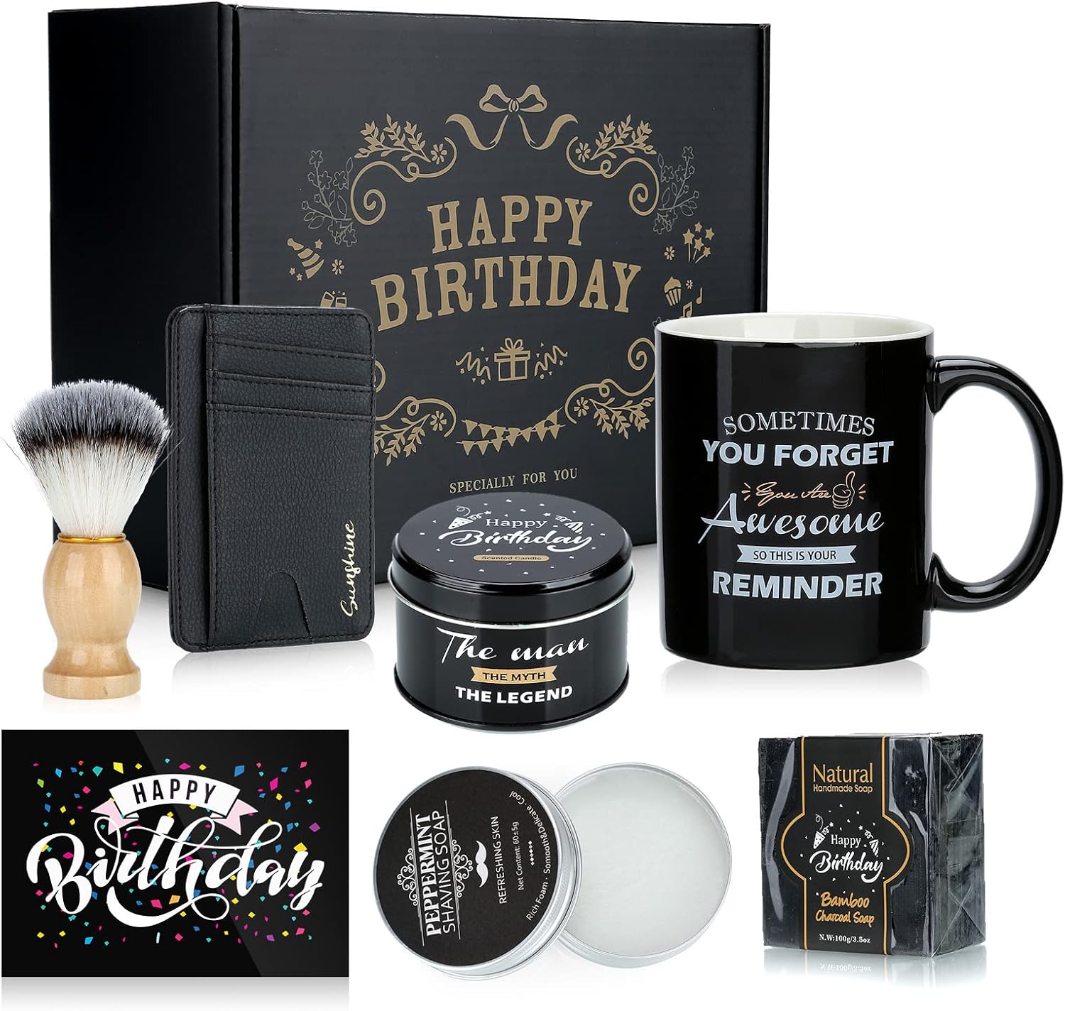 Ashenby Birthday Gifts for Men Who Have Everything, Mens Birthday Gift Ideas, 100 g, Black