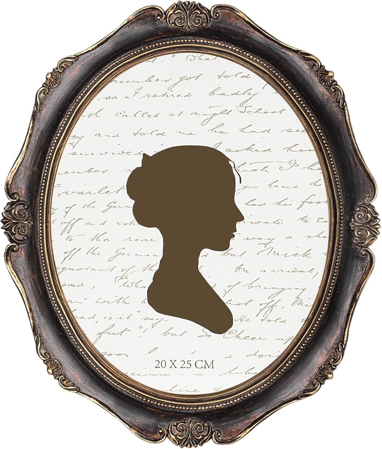 Aldernest 8x10 Inch Vintage Picture Frame, Elegant Antique Photo Frames with Glass Front, Walnut