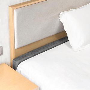 Ashenby Bed Gap Filler for Twin, High-Density 45D Sponge, Removable and Washable Cover, 0.41 kg, 39"×2"×6", Grey
