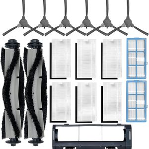 Barleyfield SmartClean 2000 Accessories Kit for Ionvac SmartClean 2000 Robovac Vacuum Replacement Parts - 2 Main Brush, 1 Roller Cover