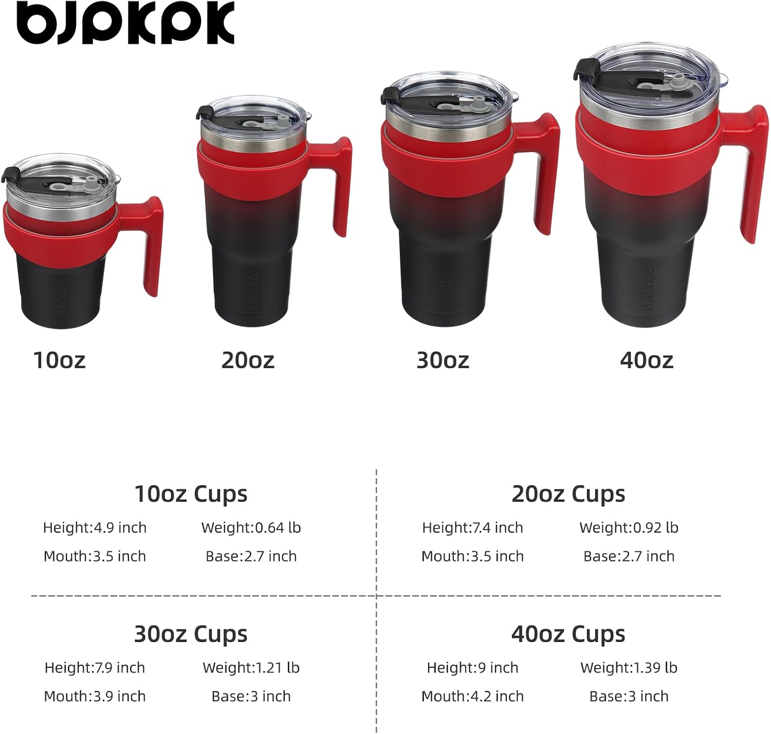 Aldernest 40 oz Tumbler with Handle & Straw, Insulated Stainless Steel Mug, 1.4 pounds, Blood Moon