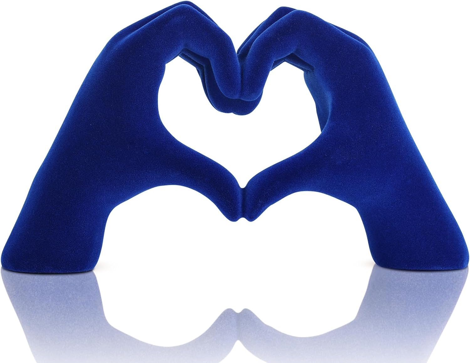 Barleyfield Heart shaped hand carved decorative aesthetics, 0.62 kg, Plush finish, Blue