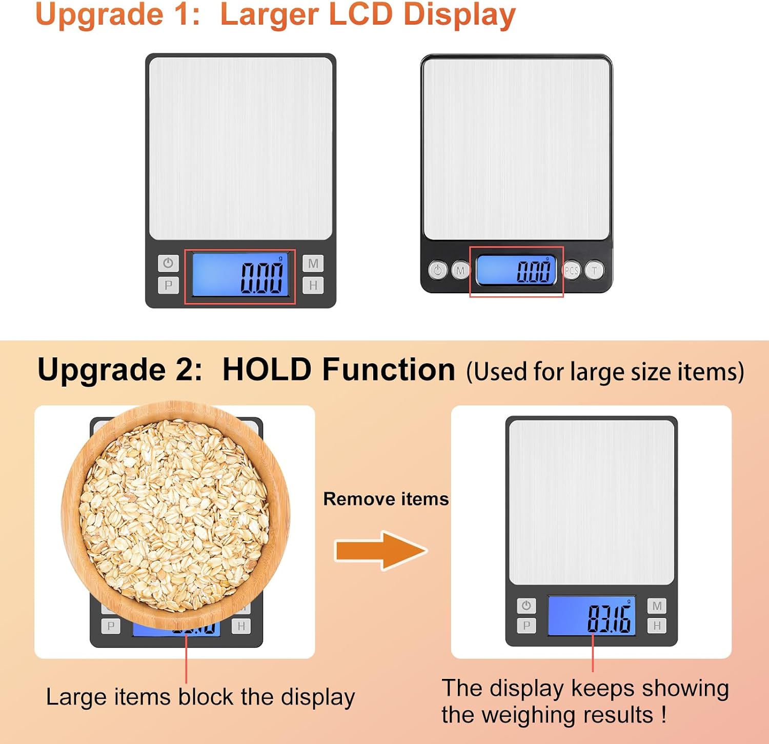 Aldernest 0.01g/1kg Upgraded Small Digital Scale, USB Rechargeable, 0.3 kg, Black