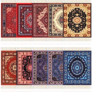 Ashenby 10 Pcs Rug Coasters with Fringe, Non-Slip Backing, Stylish, 6.88 ounces