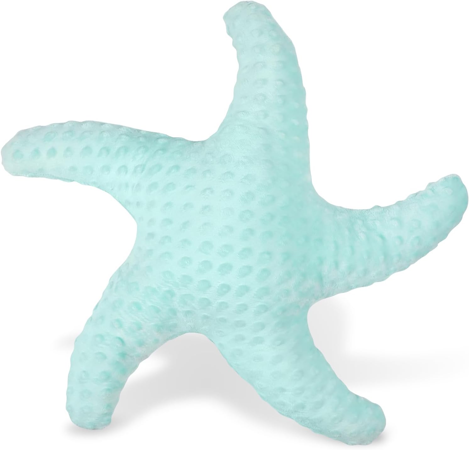VelloHome Starfish Pillow for Couch and Bed, Coastal Decor Throw Pillow, 19.68inch, Aqua
