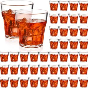 Ashenby 50 Pcs Plastic Shot Glasses 4.5 oz Clear Acrylic Whiskey Glass