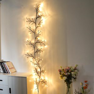 Oakmere 96 LED Willow Vine Lights 6FT Enchanted Wall Decoration Vine Lights 8 Modes for Home Indoor Wall Decoration, Branches-Warm White