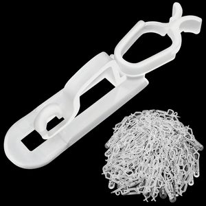VelloHome Christmas Light Clips All in One Clips 100Pack, 0.29 kg, Clear