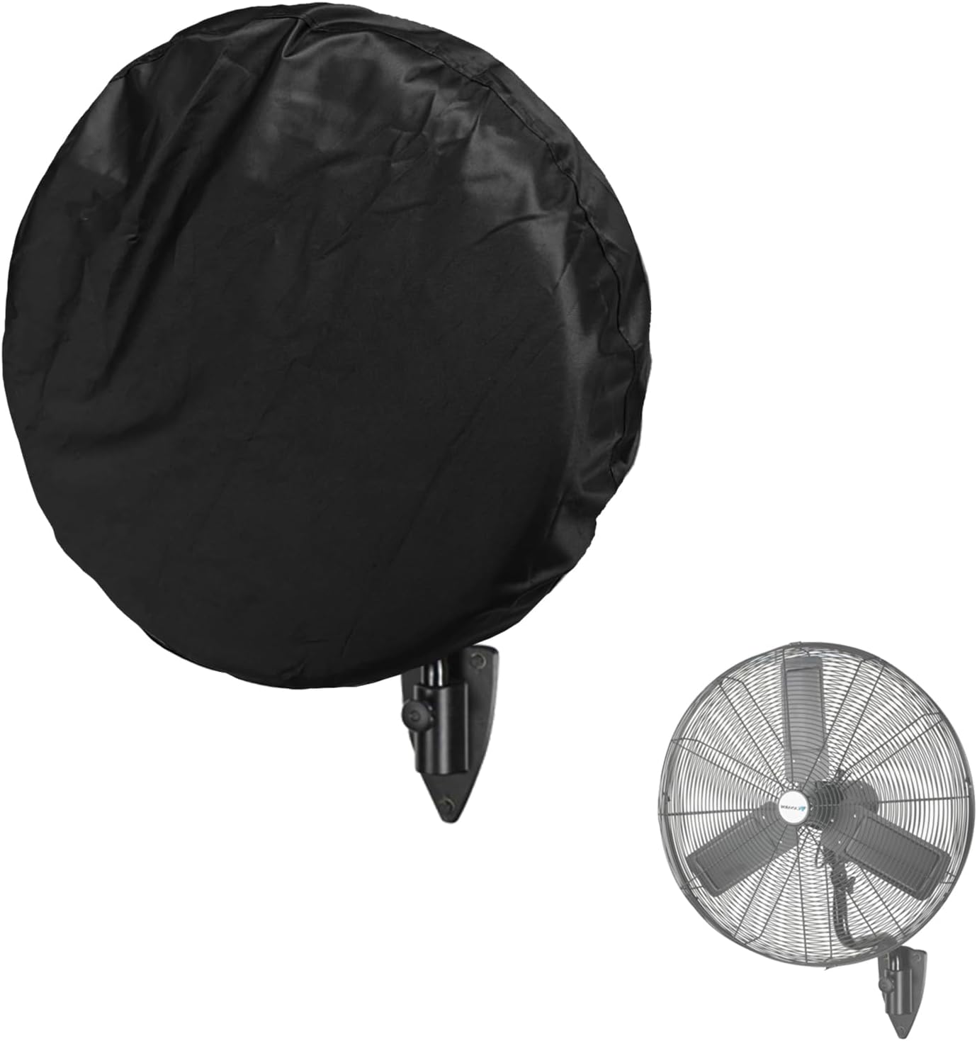 Aldernest Wall Mount Fan Cover, Suitable for 18-20 Inch Industrial Fan and Pedestal Fan, 0.26 kg, Black