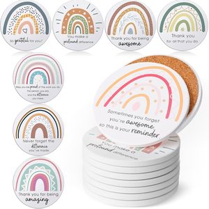 Ashenby 24Set Thank You Appreciation Coasters Teacher Employee Gift, Fresh, 4.7 pounds, Fresh Style