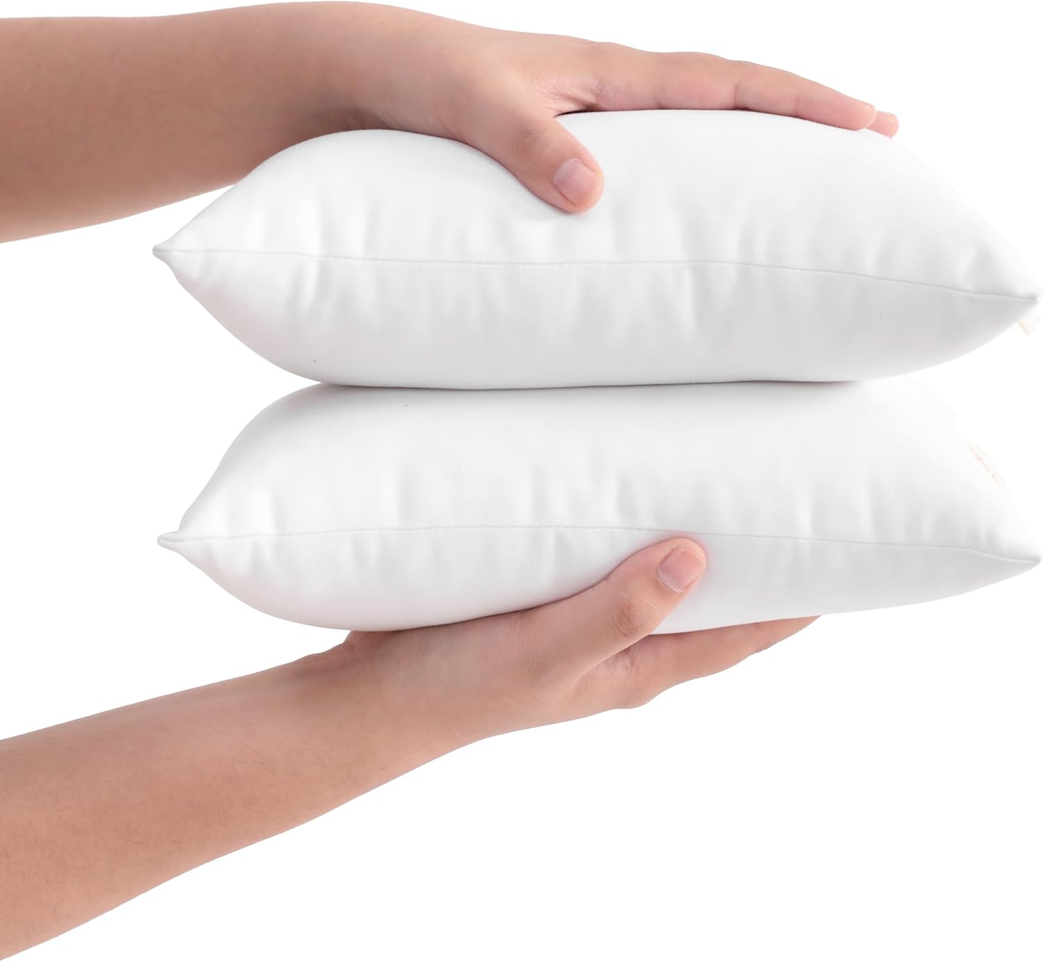 Barleyfield Tiny Pillows, Down Alternative Microfiber 11x7 Inches, White, 7x11 Inch (Pack of 2)