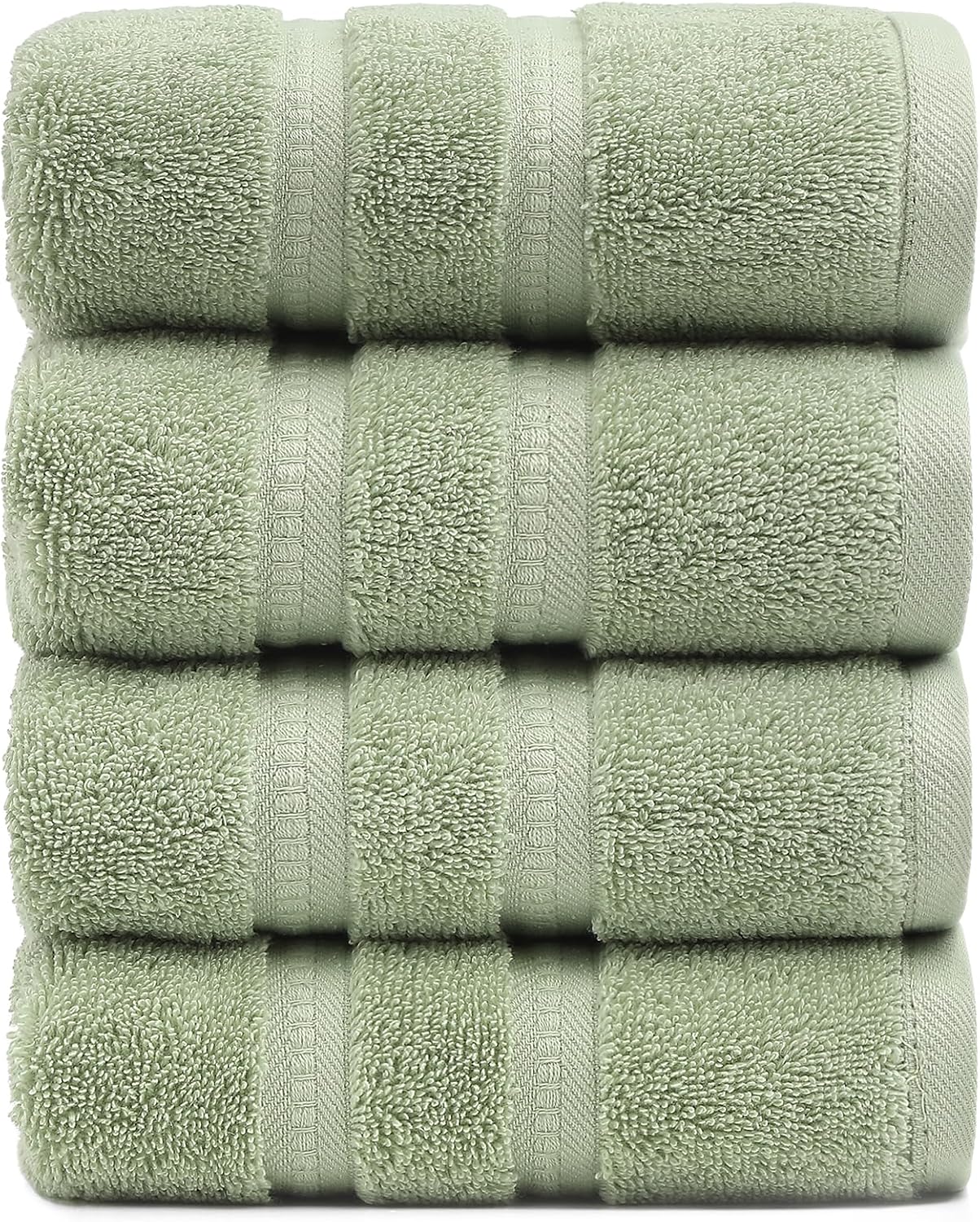 Aldernest 4 Pcs Premium Hand Towels 16"x28", 600 GSM 100% Ring Spun Cotton