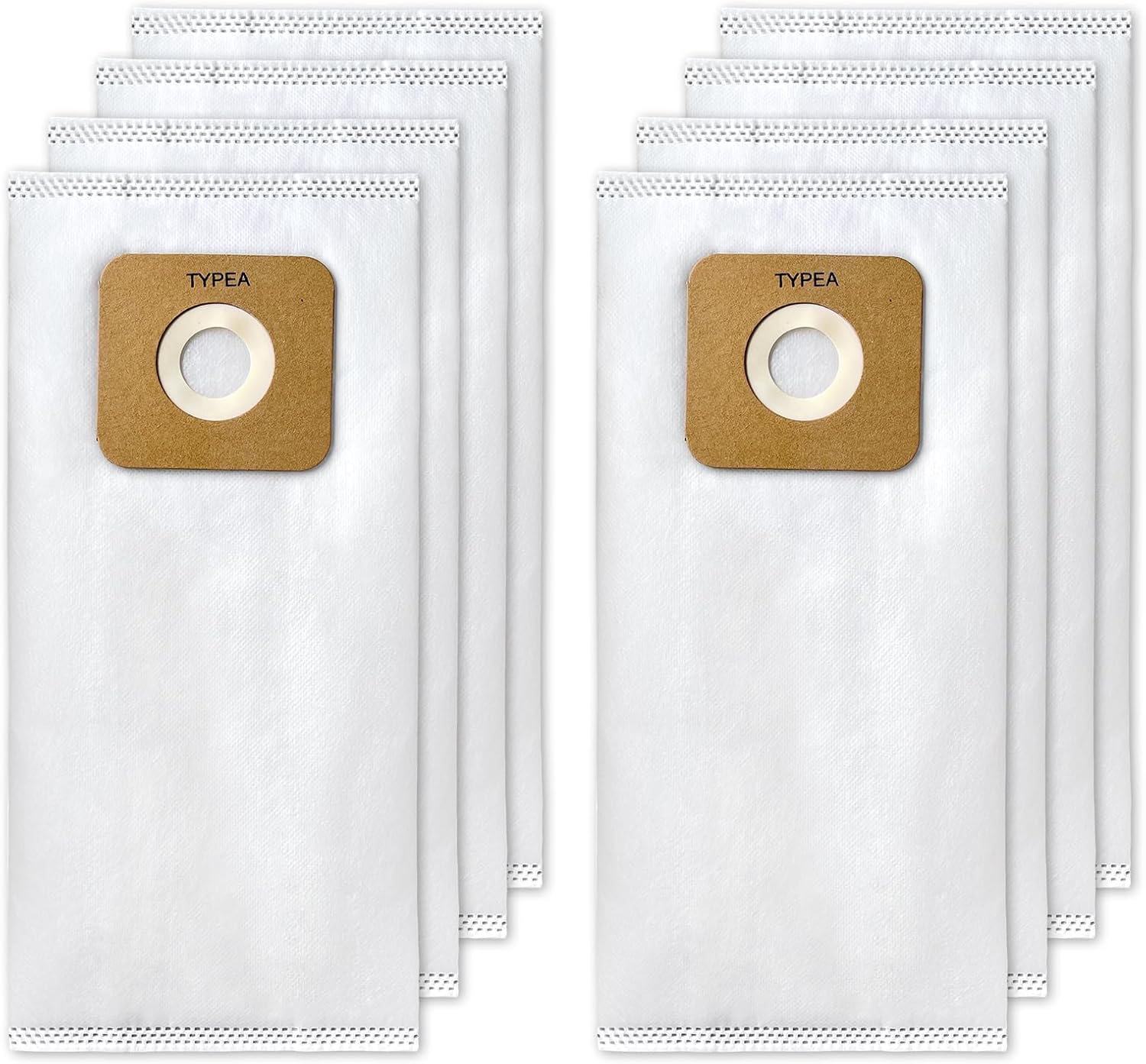 Fernhollow 8 Pack Type A HEPA Vacuum Bags for Riccar Most Vibrance, R-Series, 0.28 kg, white