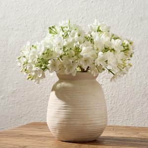 Aldernest Ceramic Rustic Farmhouse Vase | 7.3 Inch Pottery Decorative Flower for Home Decor, 2.3 pounds
