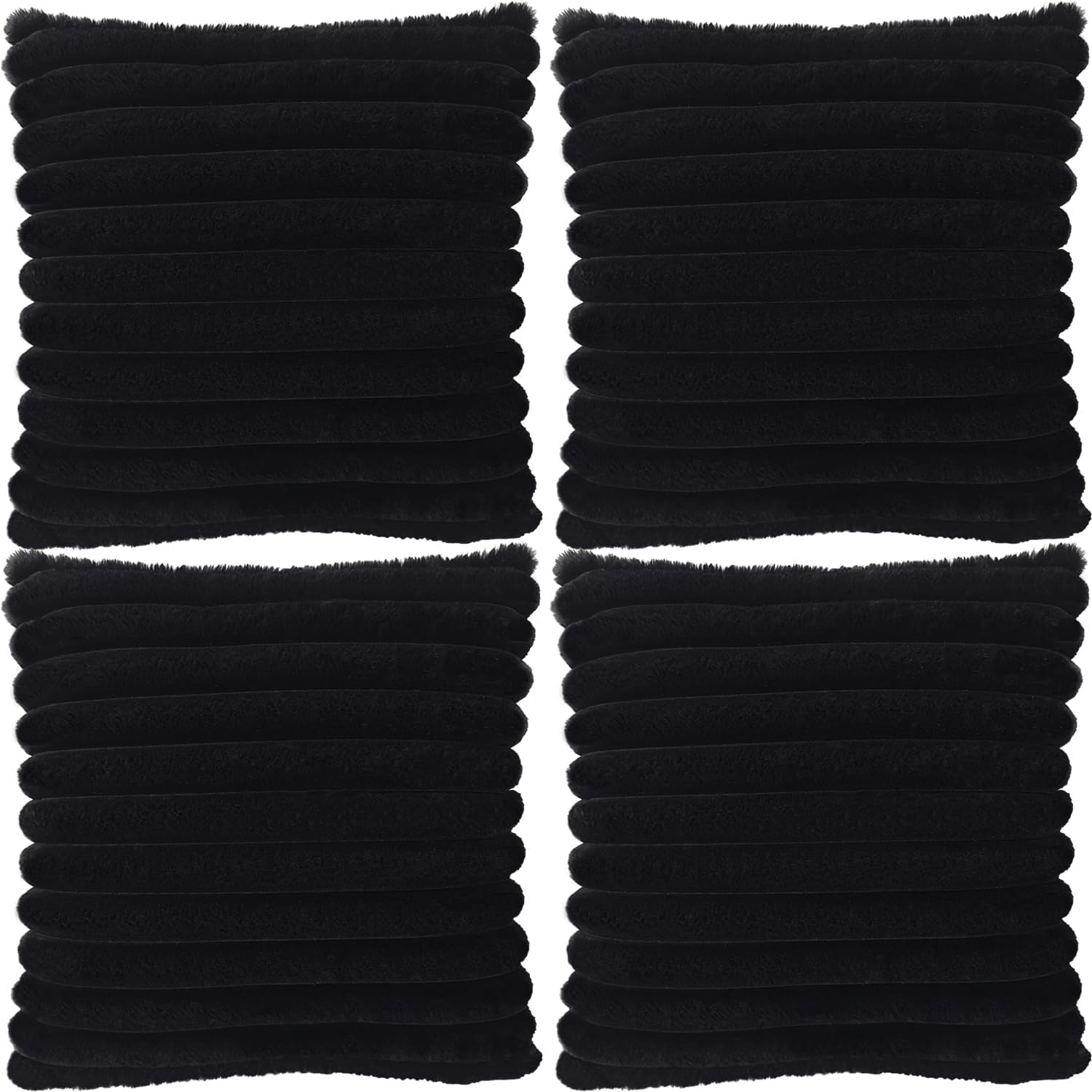 Aldernest 4 Pack 18x18 Pillow Cover Velvet Pillow Covers