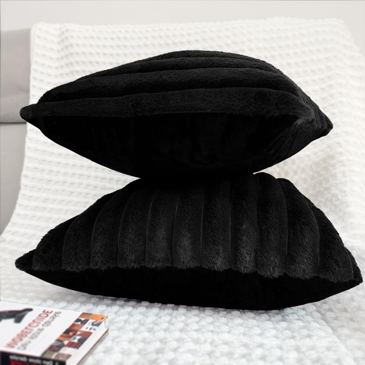 Aldernest 4 Pack 18x18 Pillow Cover Velvet Pillow Covers