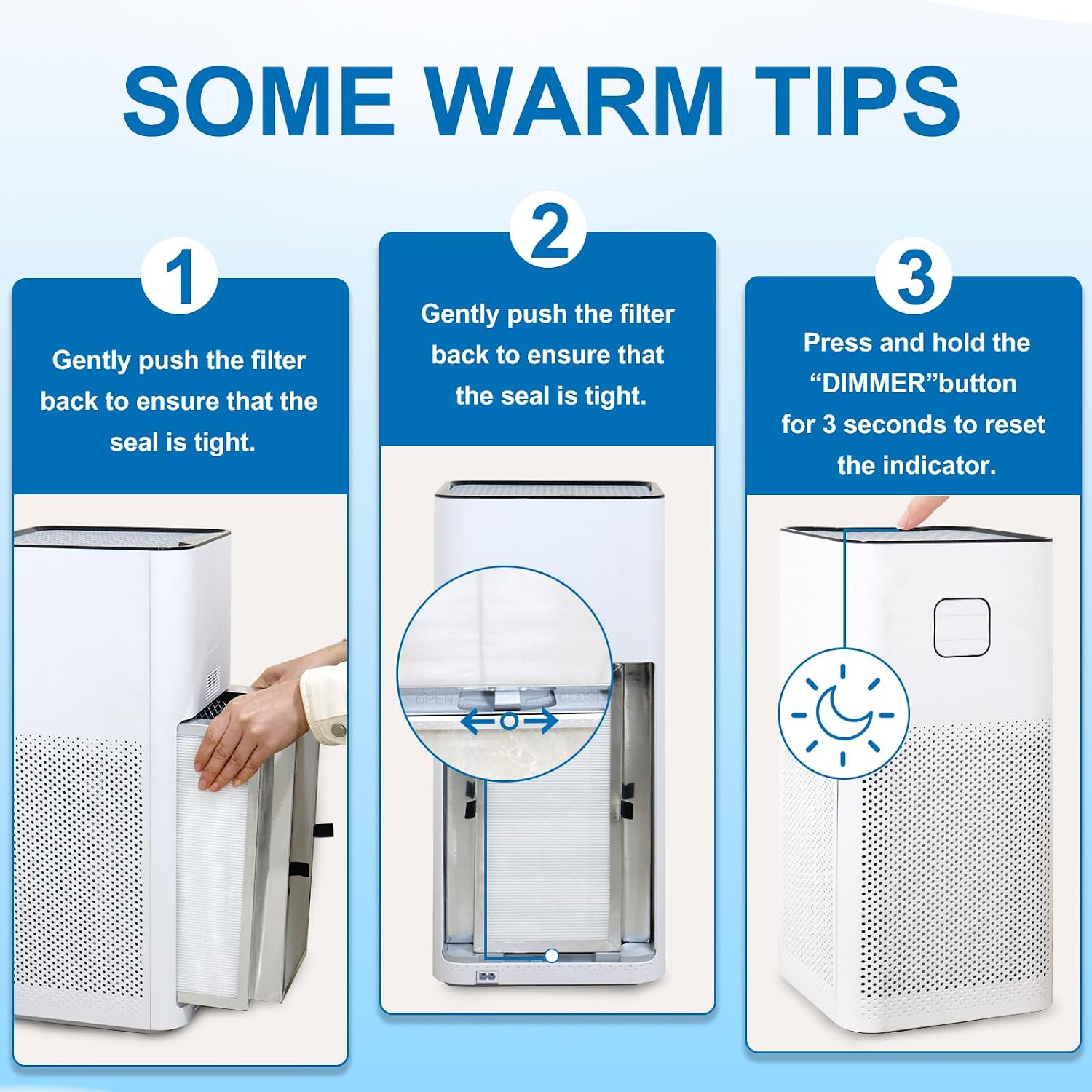 Birchmont 50 Replacement Filter, Compatible with MA Air Purifier 50 Series, 2 Count