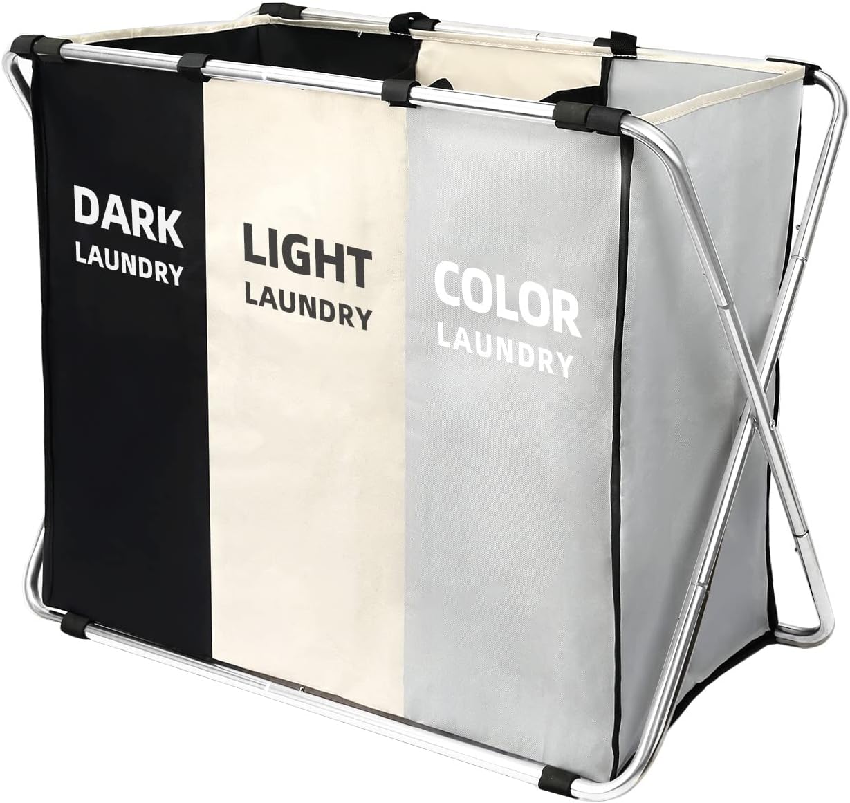 Ashenby 180L Large Laundry Basket, Freestanding Laundry Hamper, 2 Count