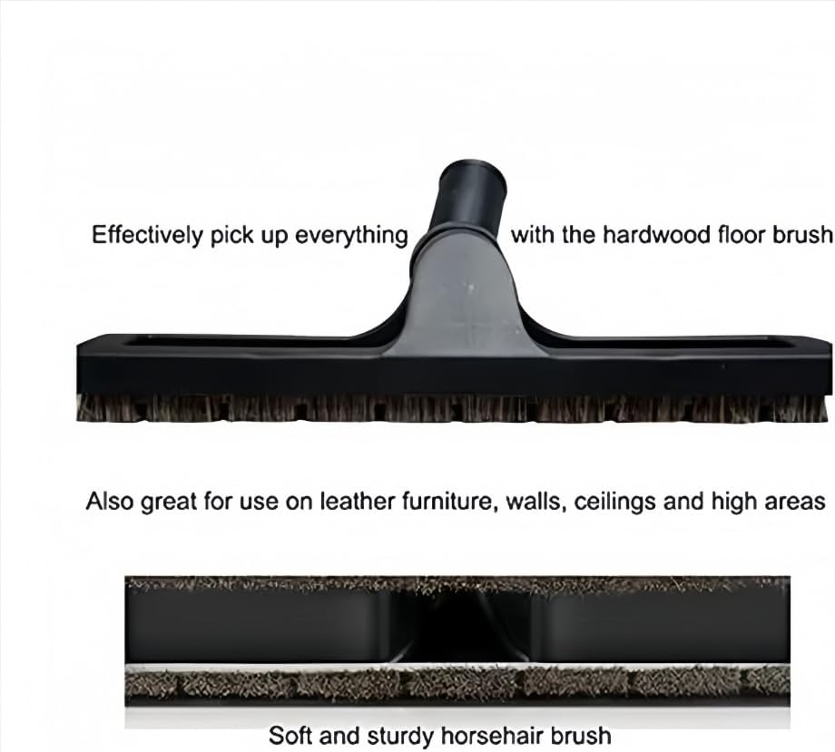 Aldernest 1/4"/32mm Universal Vacuum Brush Attachment 360° Swivel Floor Tool, 6.4 ounces