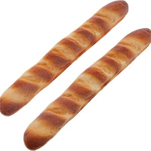 Aldernest 18.5 Inch Fake Baguette Artificial French Bread Prop - 2 Pcs, 0.28 kg