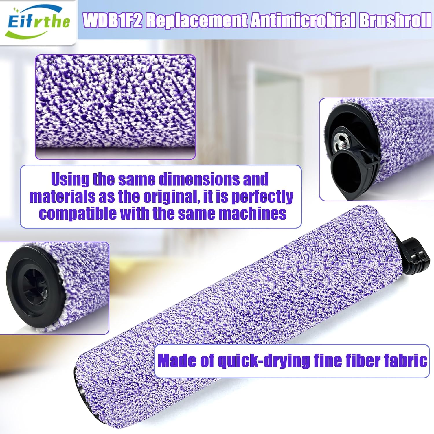Barleyfield WDB1F2 Replacement Brushroll & Filte Bundle for Shark WD101 WD201 WD100 WD200 AW201 WD200C WD201C WD101C AW261 wd160 HydroVac XL 3-in-1