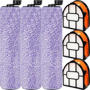 Barleyfield WDB1F2 Replacement Brushroll & Filte Bundle for Shark WD101 WD201 WD100 WD200 AW201 WD200C WD201C WD101C AW261 wd160 HydroVac XL 3-in-1