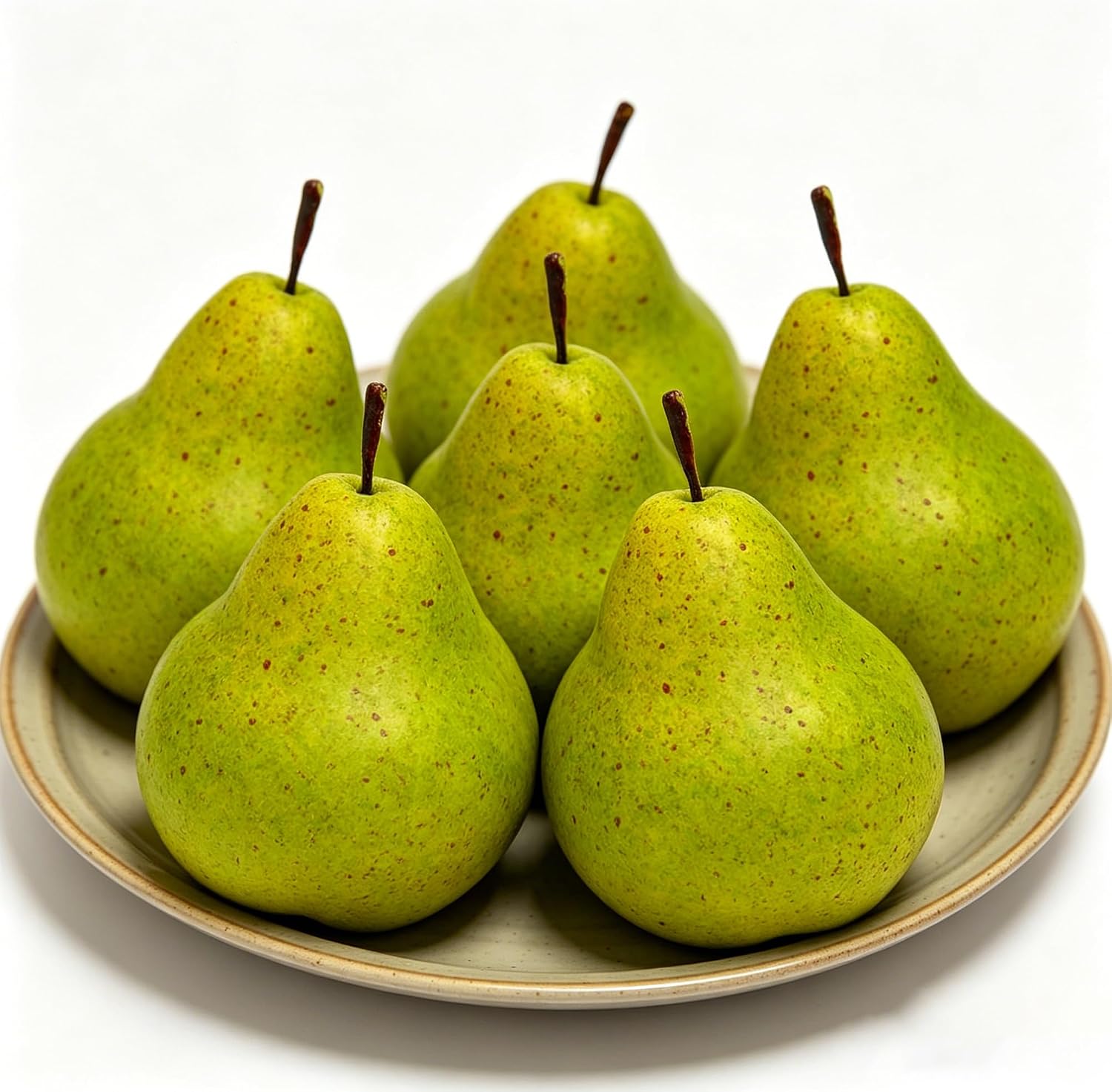 Ashenby 6PCS Fake Brown Pear Artificial Lifelike Fake Fruits Decorative for Kitchen Party Home Ornament House Table Faux Fruit Centerpieces Sketch