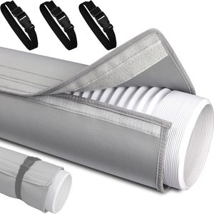 Aldernest Portable AC Hose Insulation Sleeve, 0.38 kg, Gray