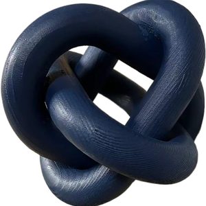 Aldernest Wood Knot Decor -Coffee Table Decor, Navy Blue Decor Shelf Decor, 9.6 ounces