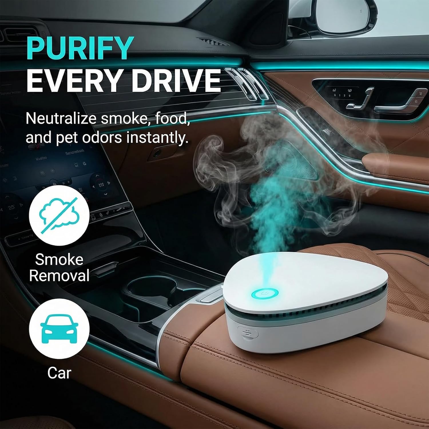 Aldernest Odor Remover Machine for Smoke Smell, Mini Ultimate Odor Purifier