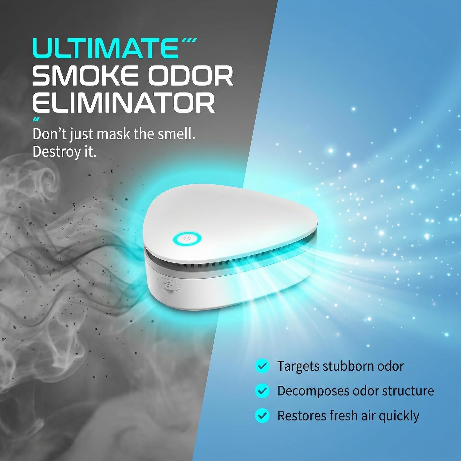 Aldernest Odor Remover Machine for Smoke Smell, Mini Ultimate Odor Purifier