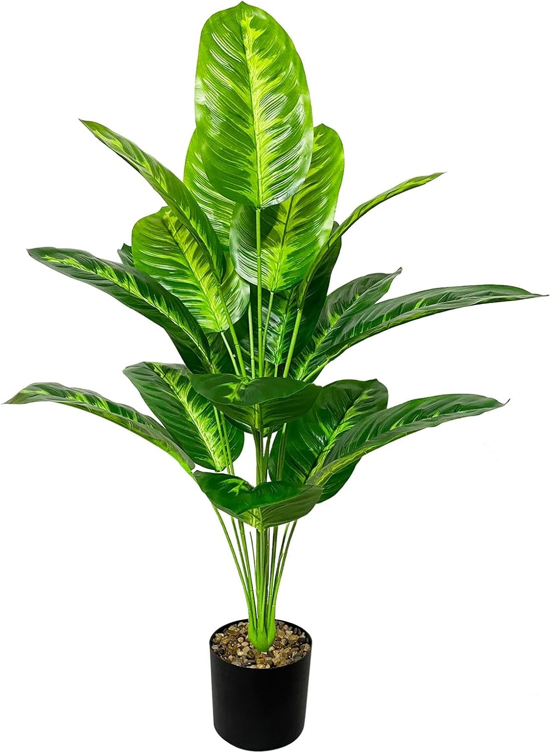 Ashenby Artificial Plants in Pots Large Fake Tree Floor Faux Tropical Plants Decorative Greenry House Potted Tall for Home Office Living Room Decor