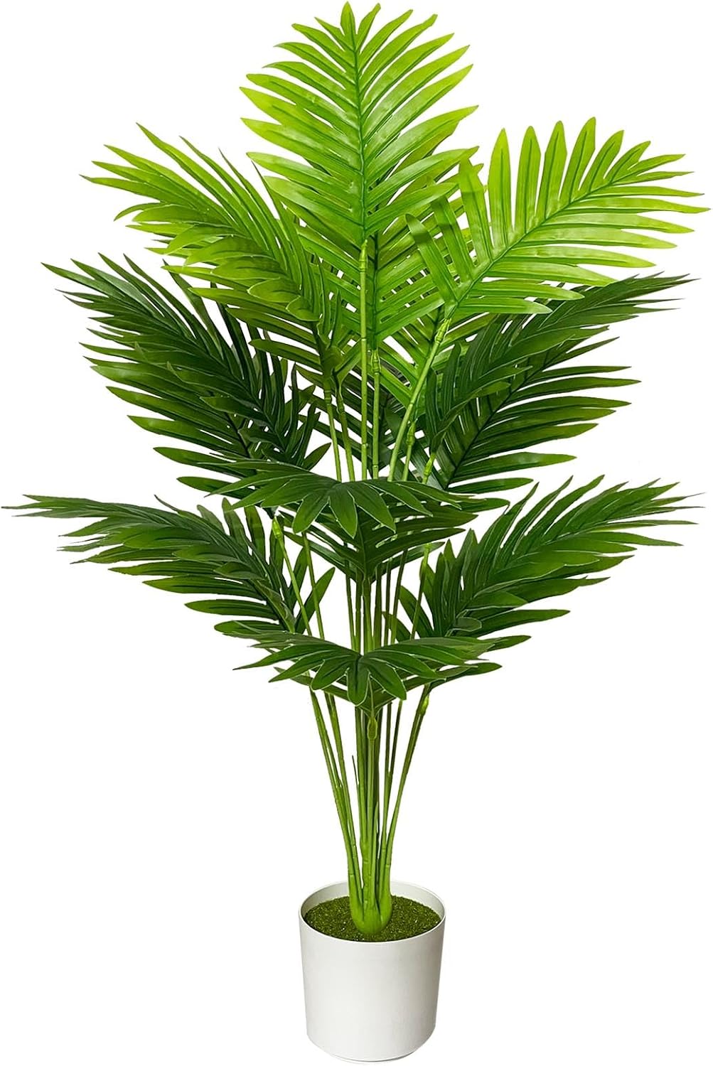 Ashenby Artificial Areca Palm Plant Fake Tropical Tree Perfect Faux Plants in Pot for Indoor Outdoor House Home Office Wedding Garden Modern