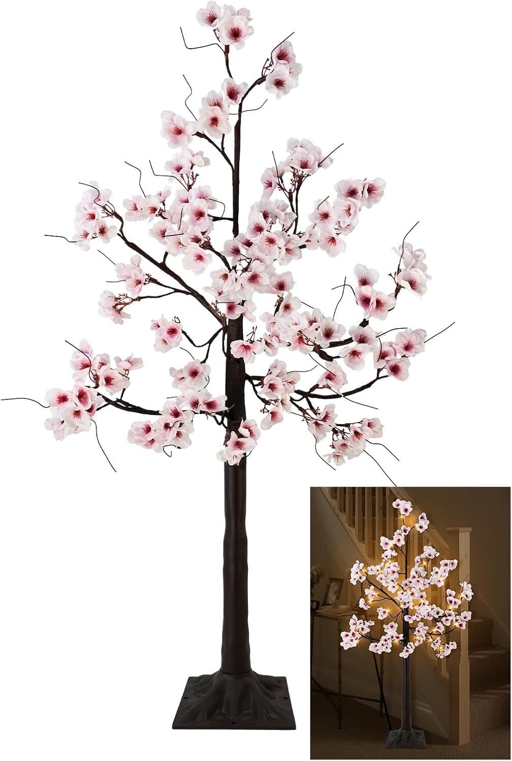 Birchmont 4FT Cherry Blossom Tree, 12.8 ounces, Pink