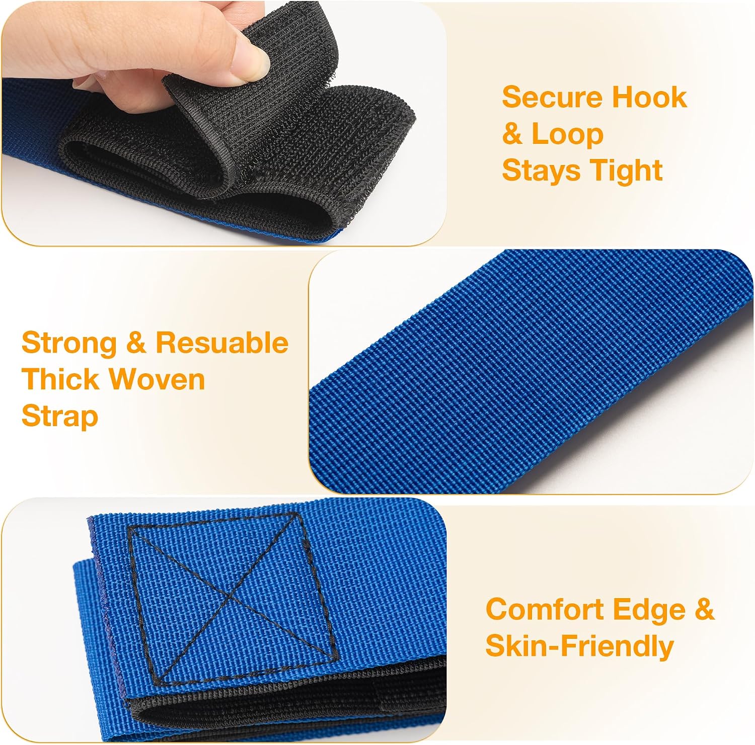 Aldernest 3 Legged Race Bands, Field Day Games for Adults, Outdoor Games for Carnival, Medium, 4 Count