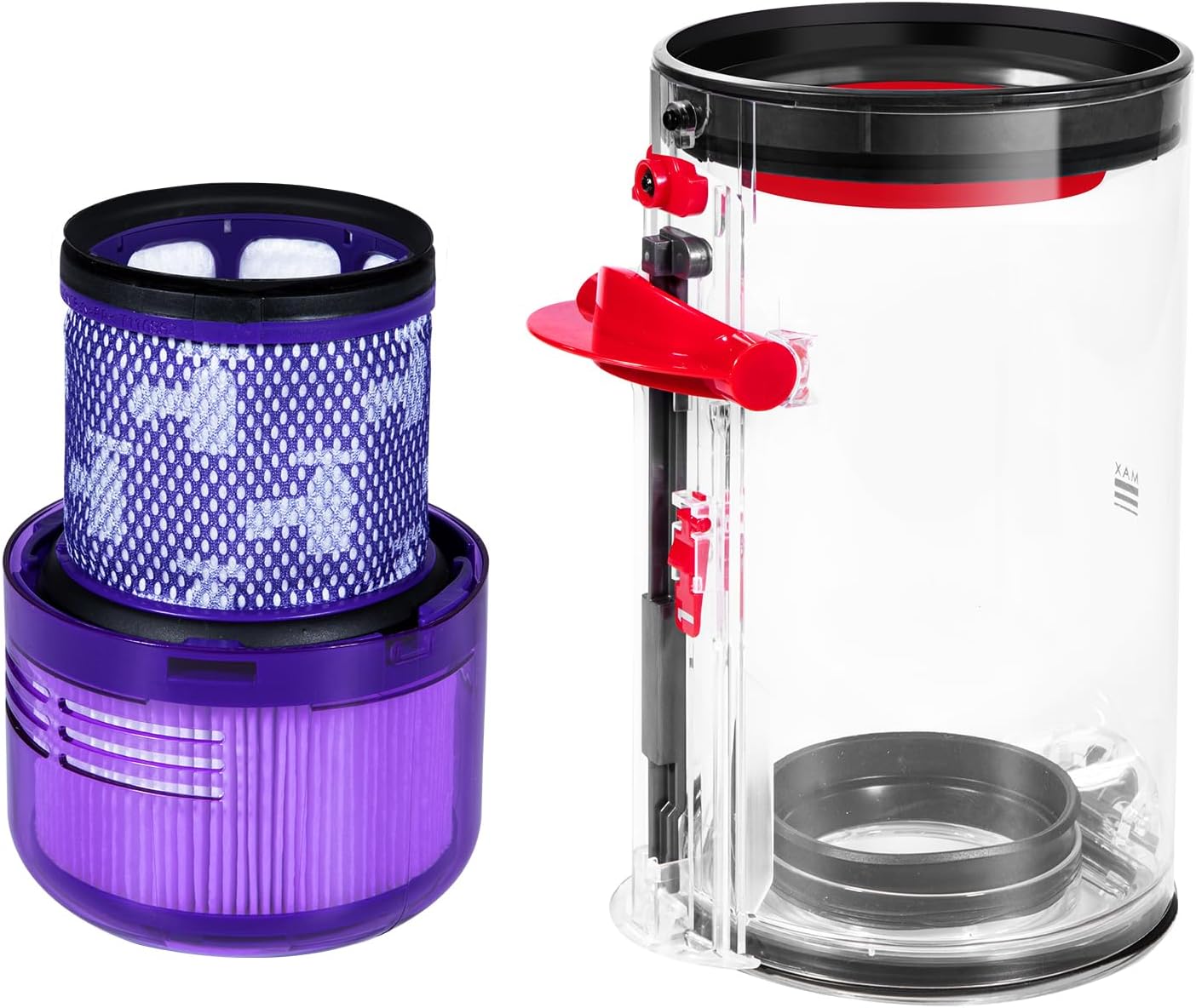 Elmgate Upgraded Canister Replacement Compatible With Dyson V11 Torque Drive V11 Animal V11 Complete V11 V15 Extra V15S Detect Submarine SV14 SV15