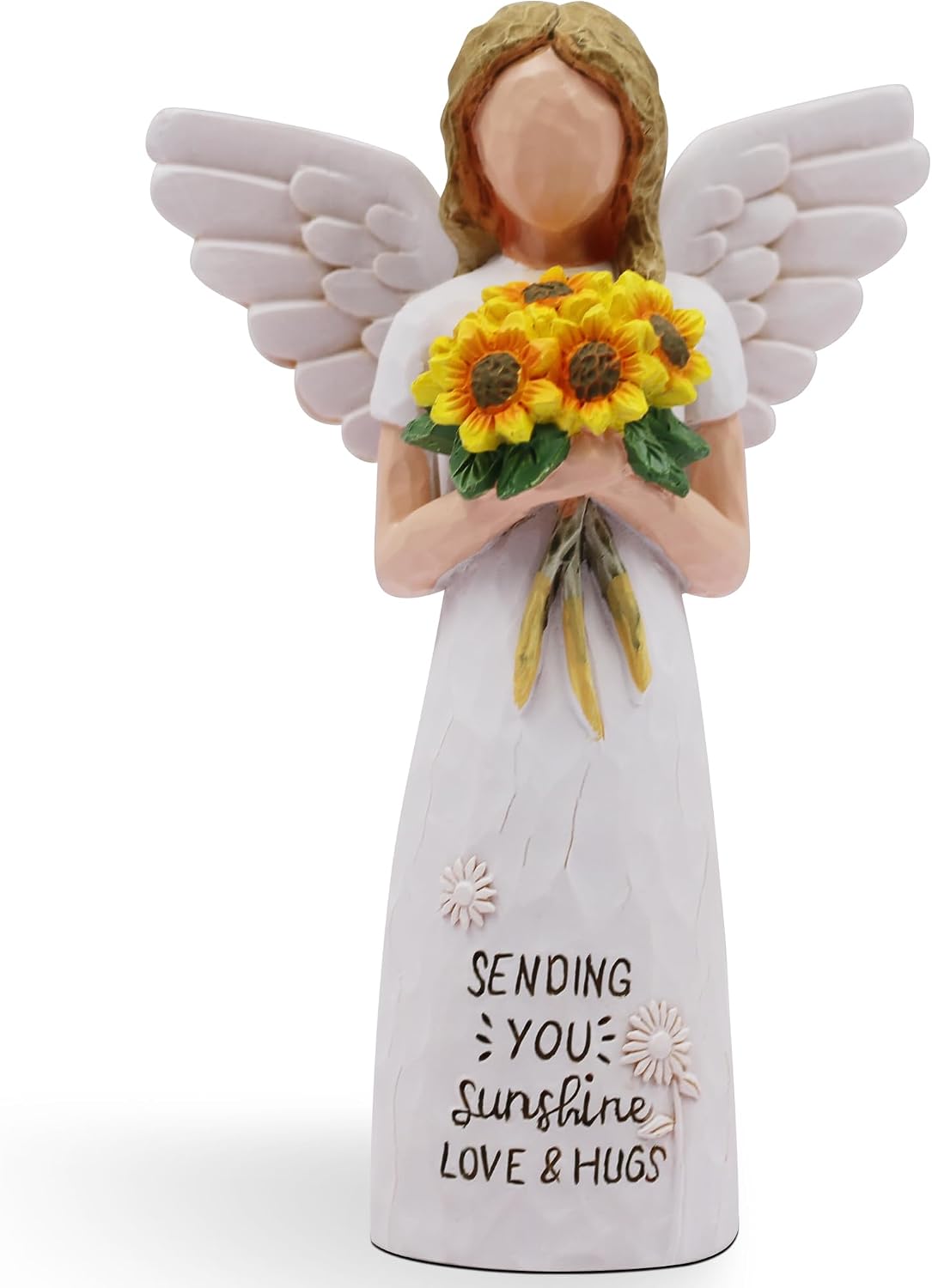 LumeraHome Sunflower Gifts for Women, Get Well Soon Self Care Gifts Figurines, Yellow