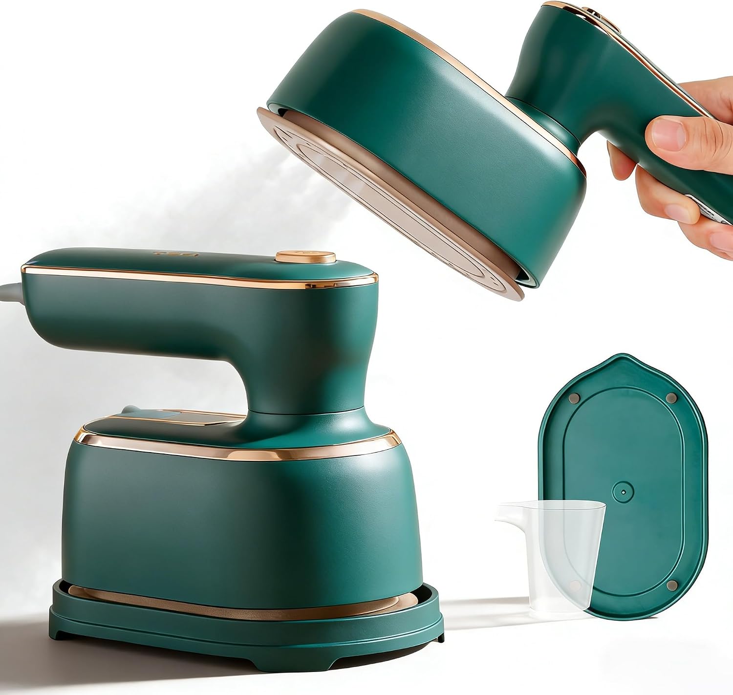 Aldernest Travel Steamer for Clothes -1000W Small Steam Irons Foldable for Wrinkle Removal