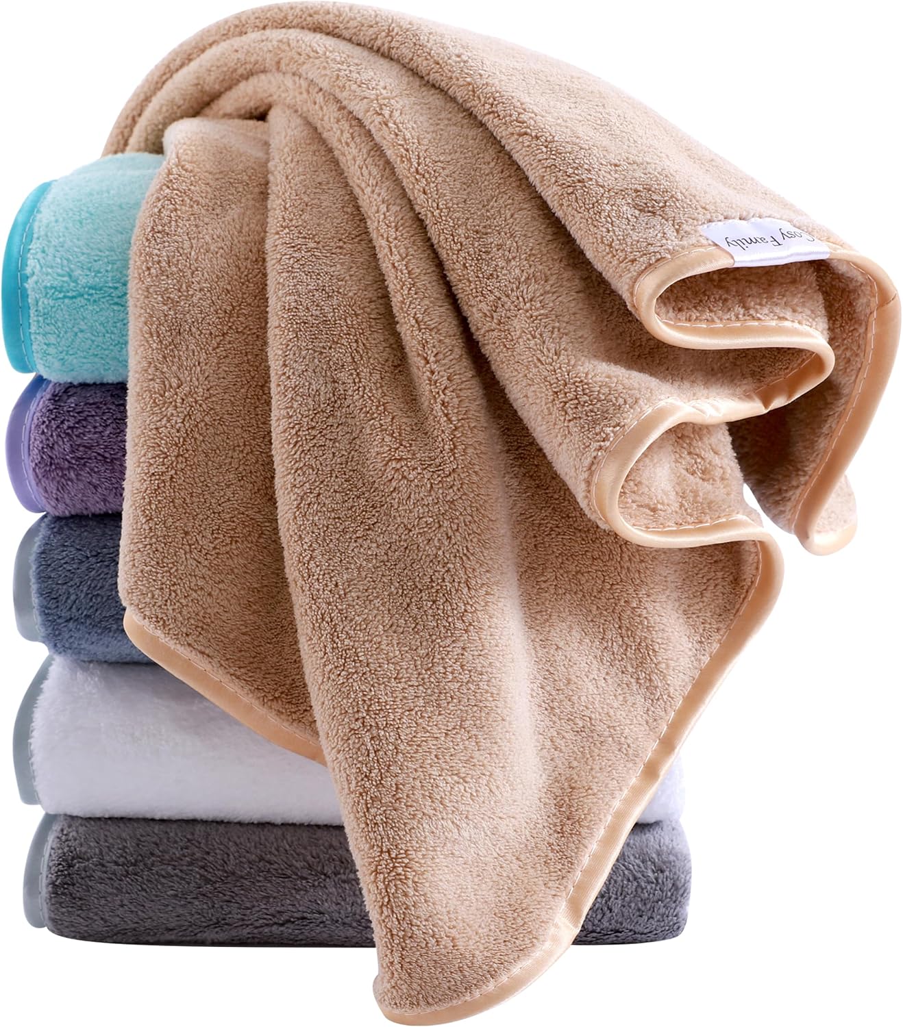 Ashenby 6 Pack Ultra Soft Microfiber Absorbent Hand Towel, 0.49 kg